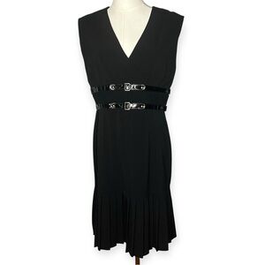Tracy Reese Black Sleeveless Belted Dress NEW Size 8